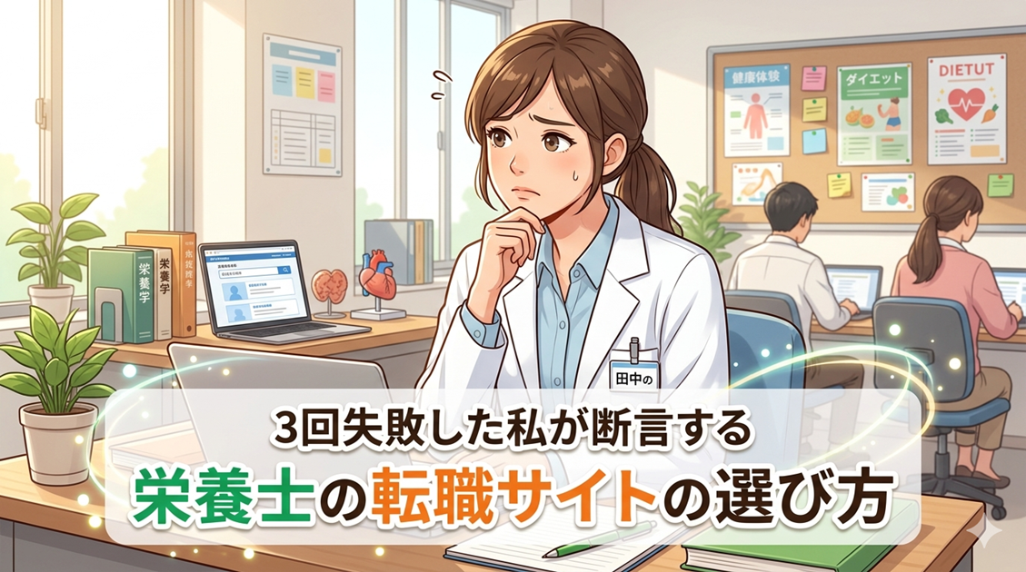 栄養士の転職サイトおすすめ｜3回失敗した私が断言する「選び方の結論」